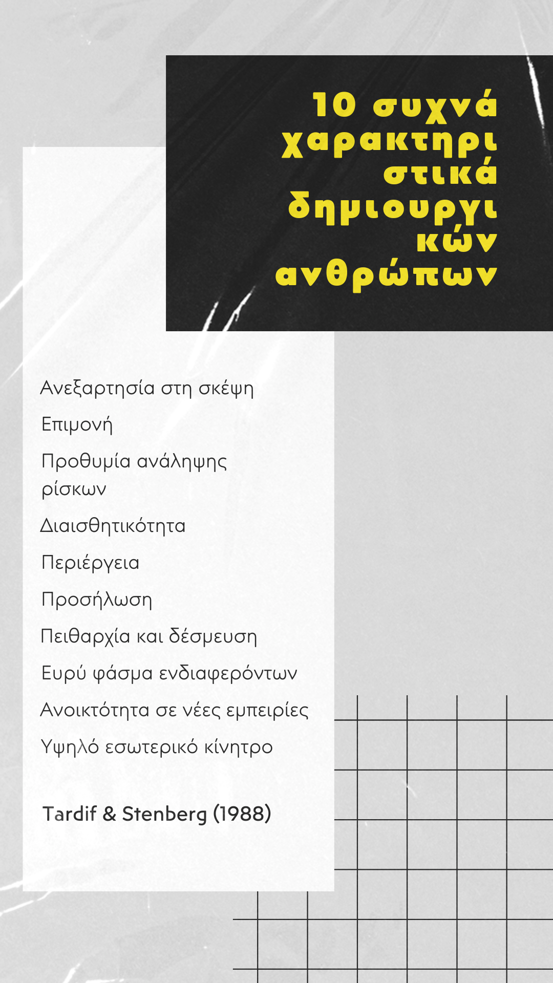 Creativity Characteristics